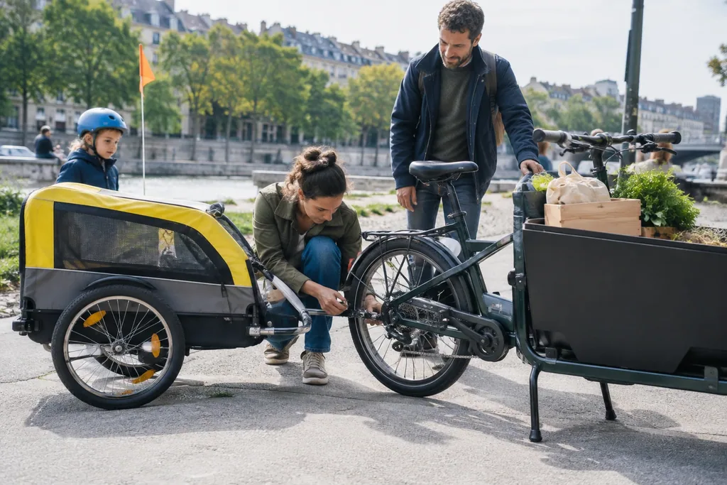 Comment choisir et atteler une remorque cargo à son vélo ?