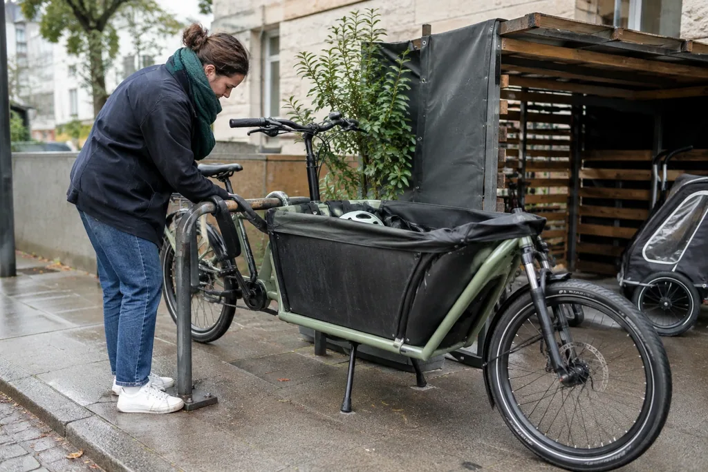 Comment stationner et sécuriser un vélo cargo au quotidien ?