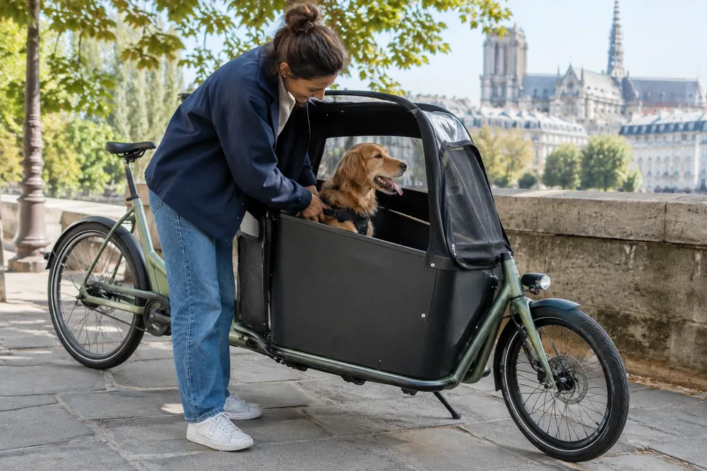 Comment transporter son chien dans un vélo cargo ?